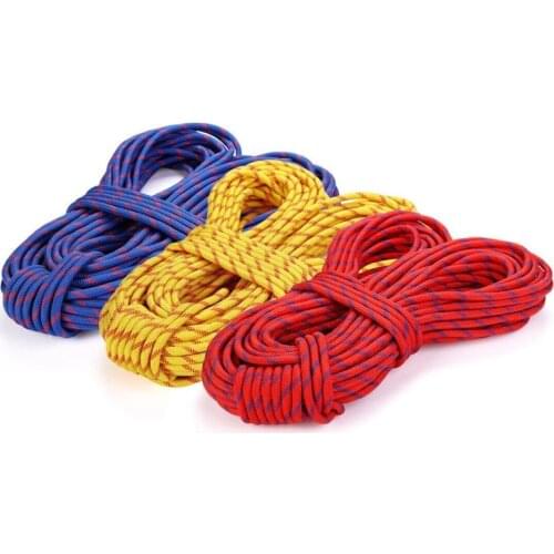 Camping Rock Climbing Rope 10.5mm Static Rope diameter High Strength Lanyard Safety Climbing Equipment Surviva