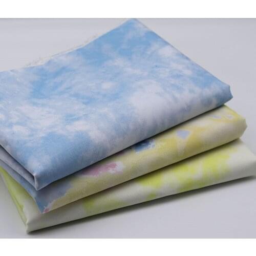 Colored tie-dyed printed polyester jacquard garment fabric