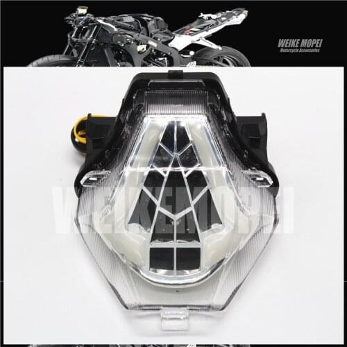 Clear LED Rear light Tail Lamp Taillight Turn Signal Lights Fit For Yamaha YZF R3 R25 FZ07 MT07 New