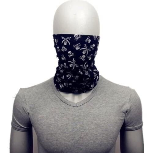 Dust Mask Face Neck Warmer Skull Polyester Scarf Print Bandana Motorcycle Riding Multi Air Force Halloweentubular Protective