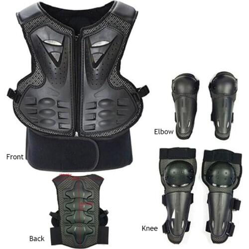 Boys Girls Off road BMX MX DH Full Body Protect Vest Armor Kids Motocross Chest Spine Protection Gear