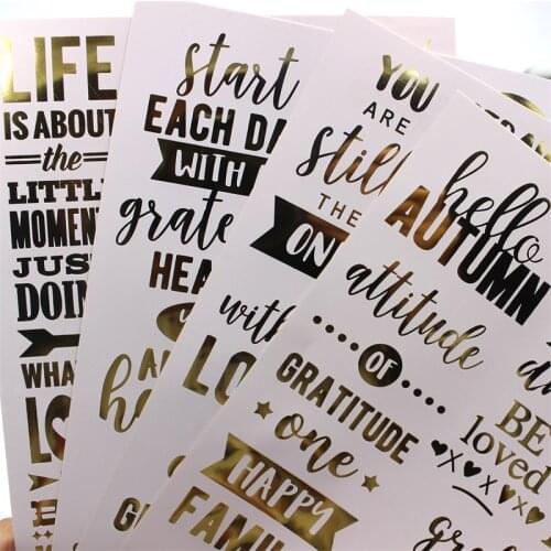 KSCRAFT New Gold Rub On for Scrapbooking DIY Projects/Photo Album/Card Making Crafts 1pc/lot