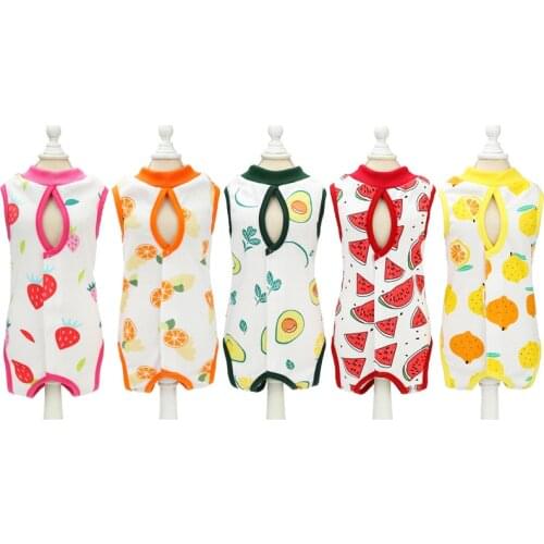 10PC/Lot Female Cat Surgery Suit Cotton Pet Cats Sterilization Recovery Suit Spring Summer Pet Clothes