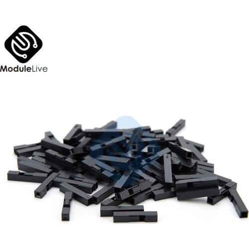 100Pcs 2.54mm 2.54 mm 1P Pitch Dupont Jumper Wire Cable Housing Female Pin Connector