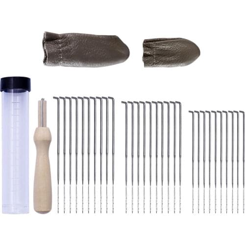 30PCS Mixed Felting Needles Set 30Pcs/Set Wool Felt Tools with Wood Handle with Bottle 3 Sizes Felt DIY Package