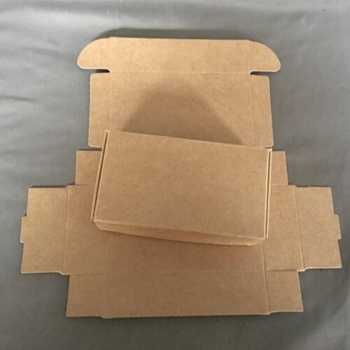 50pcs/lot Natural Brown Kraft Paper Box Gift Box Cajas de Carton Soap Packaging Box Wedding Favors Candy Gift Box