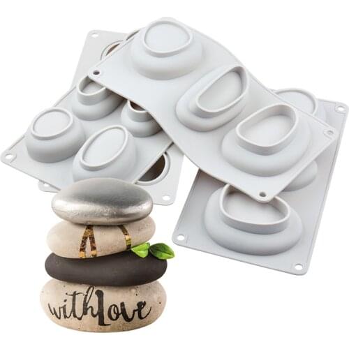 Cobblestone Shape Cake Pastry Mold Practical Silicone Fondant Chocolate Decoration Mould Dessert Making Tool 3D Shaped K763