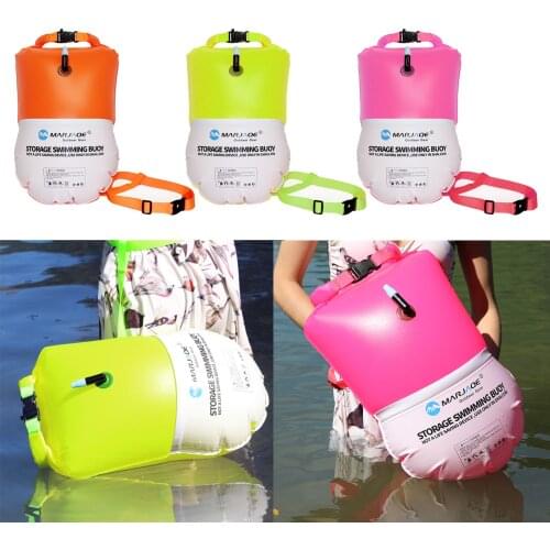 Safety Swimming Buoy Safety Float Air Dry Bag Inflatable Float Bag Lifesaving Buoy for Water Sport Buoy for Swimming