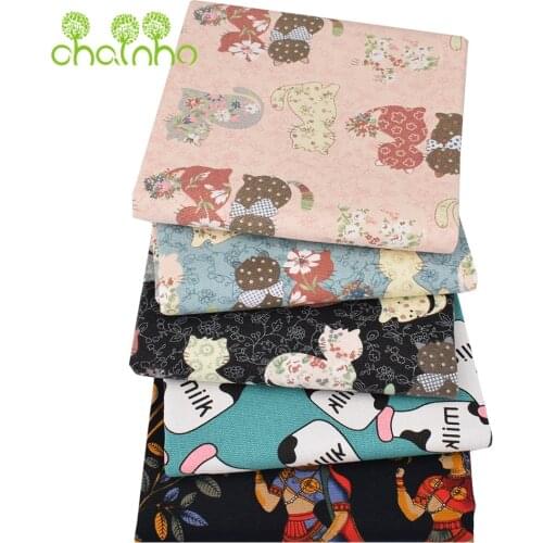 Chainho,Printed Cotton Canvas Fabric,12 OZ,DIY Sewing & Quilting Bags,Cushion,Curtain,Sofa,Funiture Cover Material