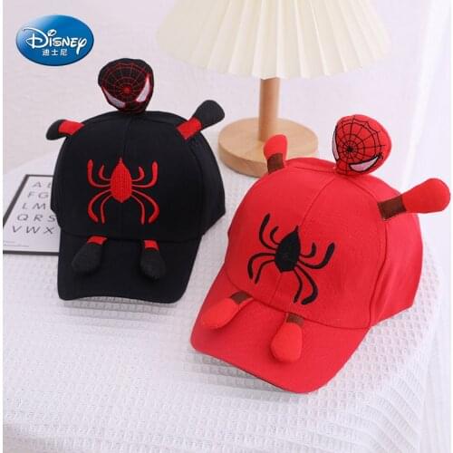 Disney Spiderman Cartoon kids hats For Children Cotton Baby Baseball Cap Kid Boy Girl Hip Hop Hat Spider man Cosplay Sun Hat