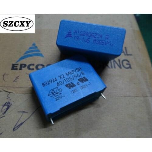 Home furnishings 10PCS B32924 X2 Import safety film capacitor 1.5uf 1u5 155 305VAC p27.5