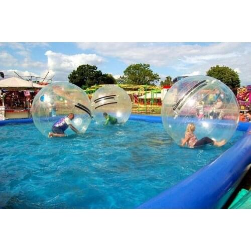 Summer Water Play Equipment For Sale Inflatable Water Walking Ball Giant Human Hamster Ball Bubble Water Zorbing Ball Clear