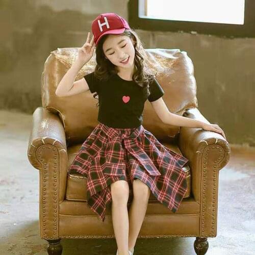 Summer Baby Girls Clothes Sets 3T 4 5 6 7 8 9 10 11 12Yrs Children Clothing Set Leisure Fashion Cotton Baby Girls Clothes Suit