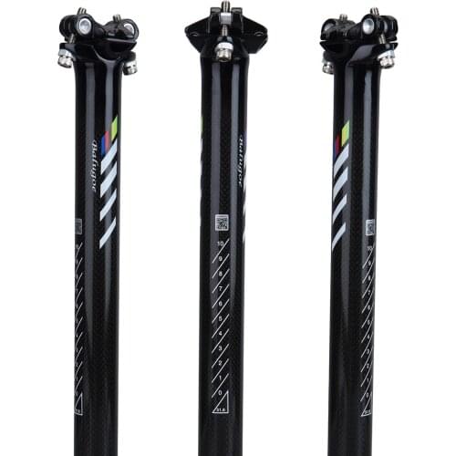 BALUGO Hot selling carbon fiber road bicycle seatpost MTB mountain bike parts seat post tube 27.2 30.8 31.6* 350/400mm