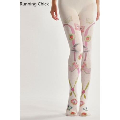 Lori Digital Printing Pantyhose Secondary Personality Leggings Maturnity Tights Opaque Plus tattoo-stockings