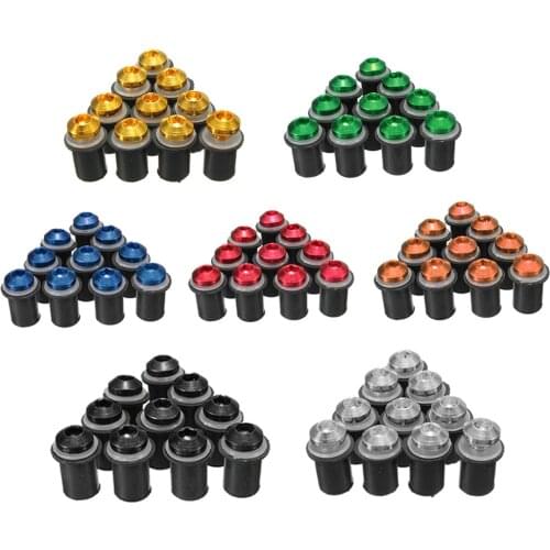 10 Pcs /Set Motorcycle M5 x 16mm CNC Windscreen Windshield Screw Bolts Nuts Kit