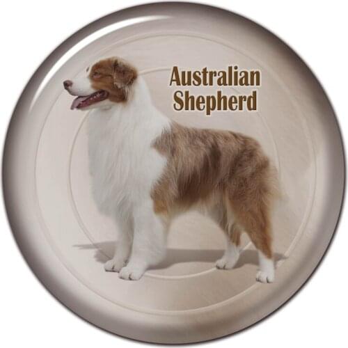 S30424# 13CM/15CM/17CM PVC Decal Australian Shepherd Dog V4 Car Sticker Waterproof for Bumper Rear Window Laptop Toilet