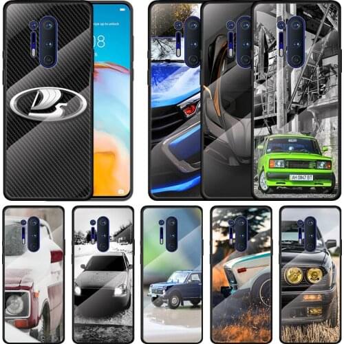 Russia Lada Car For Oneplus 9R 9 8T 8 Nord Z 7T 7 Pro 5G Tempered Glass Shell Phone Case Cover