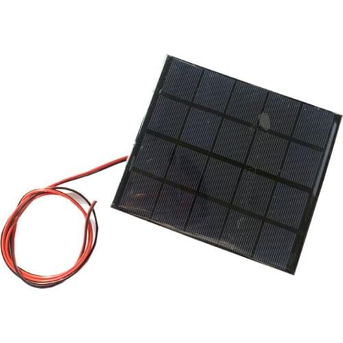 High Qaunlity 2.5W Min Solar Panel 5V 500mA DIY Solar kit/Battery Cell Phone Charger with cable
