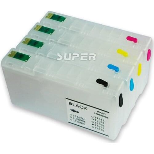 T7891 - T7894 Refillable Ink Cartridge For Epson Workforce Pro WF-5110DW WF-5190DW WF-5620DWF WF-5690DWF Printer With Chip