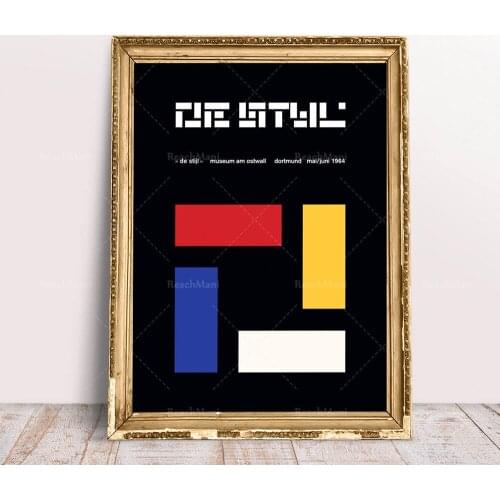 Exhibition poster De Stijl 1964 Decorative print poster edited by Almir Mavignier