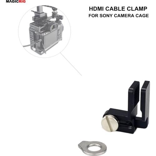 MAGICRIG HDMI-Compatible Cable Clamp Lock Clamp for A7RIII /A7RII /A7III /A7II /A7SII /A7M3 DSLR Camera Cage Photography Kit Rig
