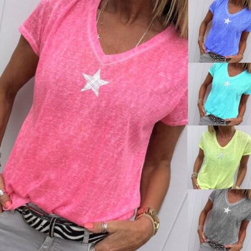 Womens Clothing Graphic T Shirts Print Short Sleeve T-Shirts Female Ladies Fashion Tops Women Clothes Spring Summer