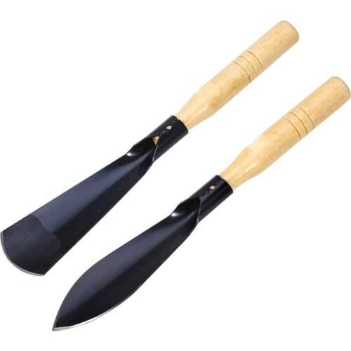 1PCS Mini Garden Tools Hand Kit Plant Outdoor Gardening Shovel Spade Rake Wooden Handle Metal Head Portable Garden Tool
