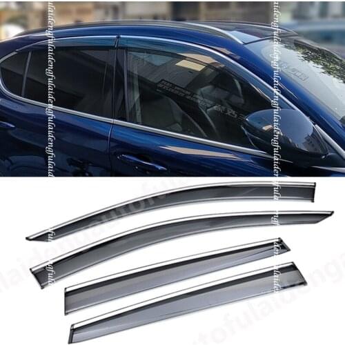 4pcs For Alfa Romeo Giulia 2017-2020 car Window Visor Vent Shade Rain Guard Door Visor car styling accessories