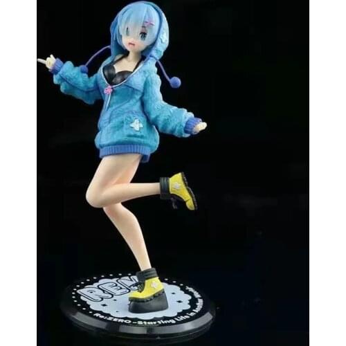 Anime Re Life In A Different World Form Zero Rem Winter Sweater Figure PVC Action Figure Collection Model Doll Toys