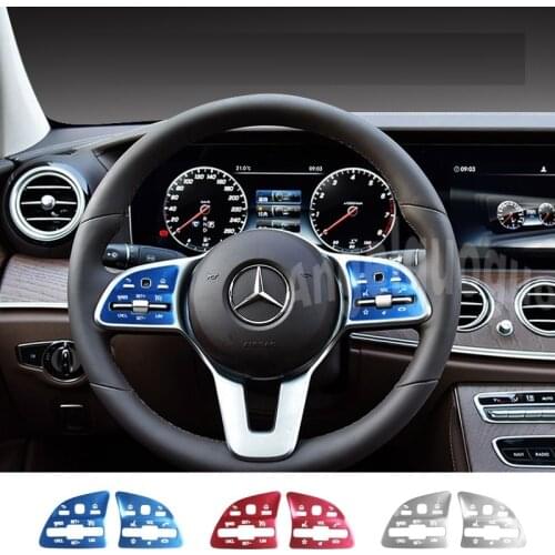 Steering Wheel Steering Control Switch Button Cover Sticker for Mercedes Benz A C E Class GLB GLC GLE W205 W167 W177