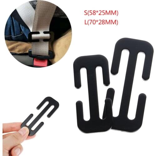 58/70MM Car Metal Safety Seat Belt Adjuster Automotive Locking Clip Belt Clamp Seat Belts Accessories