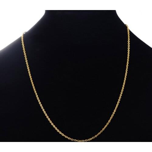 New 304 Stainless Steel Long Chain Necklace Gold Color For Women MenLink Cable Chain Necklace Jewelry Gifts 60cm long , 1 Piece