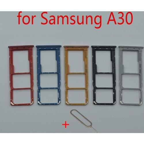 SIM Card Tray Holder For Samsung Galaxy A30 A305 A305F A305FN A305G A305GN Original Mobile Phone Micro SD Card Slot Adapter