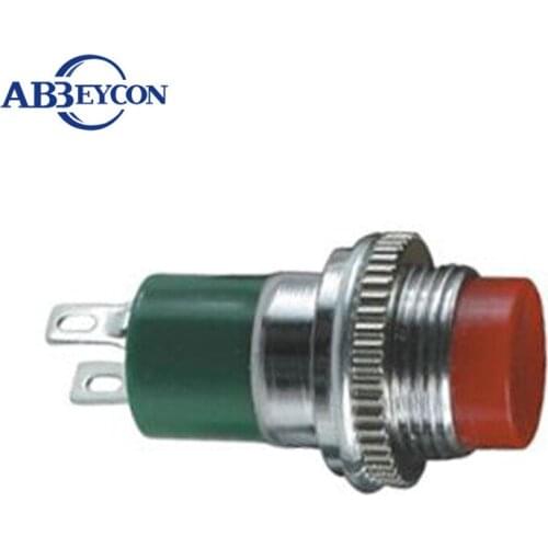 DS-324 12MM 1A OFF-(ON) Plastic Push Button Switch Small Guitar Switch Instrument Switch 2pin Terminal Switch