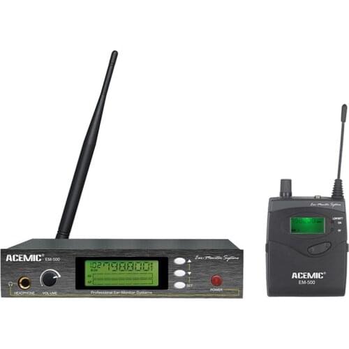 ACEMIC EM-500 professional wireless in ear monitor system earphone monitor simultaneous interpretation