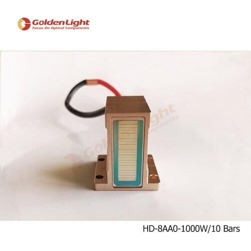 808 Macro channel diode laser stack , spot size :10*35mm , power : 1,000W, total : 10 bars , warranty 10,000,000 times shooting