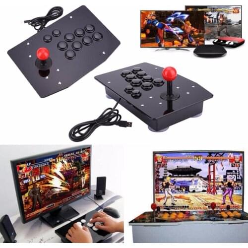 Gasky Arcade Joystick 10 Buttons Pc Controller Computer Game Arcade Sticks New King of Fighters Joystick Consoles Discs Rotors