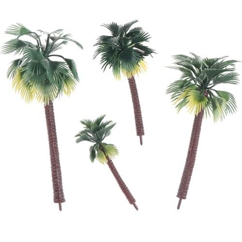 5pcs Artificial Model Tree Toys Landscape Palm Trees Model Model Plastic Buildings 3 Years Old Train Tree Hot Sale Pizies