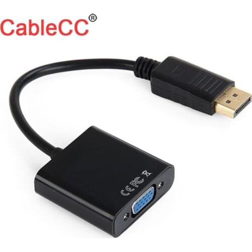 Xiwai Cablecc ATI Eyefinity Active DisplayPort to VGA Cable 0.1m Black Color