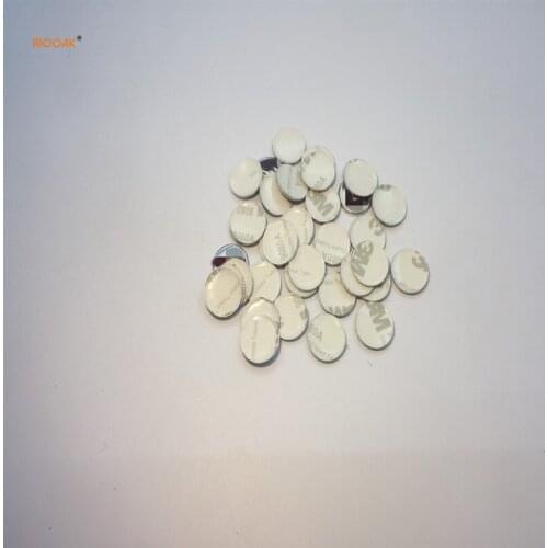 RIOOAK 5 pcs 14*14mm Car Key Shell Sticker Logo For Fiat Emblem Badge Aluminum DIY metal sticker car key logo Red white color