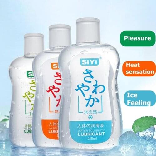 215ml Water Base Lubricant of Sex Anal Oil Vagina Gel Body SPA Massage Oil Japan AV Lube Cream for Adults Masturbation Lce/Fire