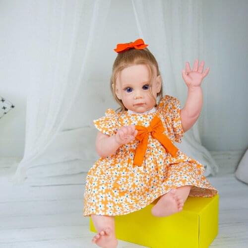 Hoomai Fashion 55CM Princess Reborn Baby Dolls Soft Body Realistic Reborn Dolls for Children Play Toys Gifts