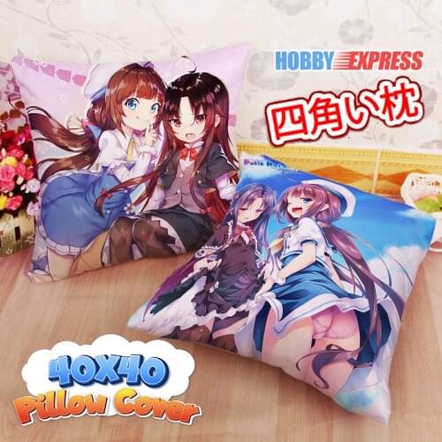 Hobby Express Ai Hinatsuru Ai Yashajin The Ryuos Work is Never Done 40x40cm Square Anime Dakimakura Throw Pillow Cover FBZ611