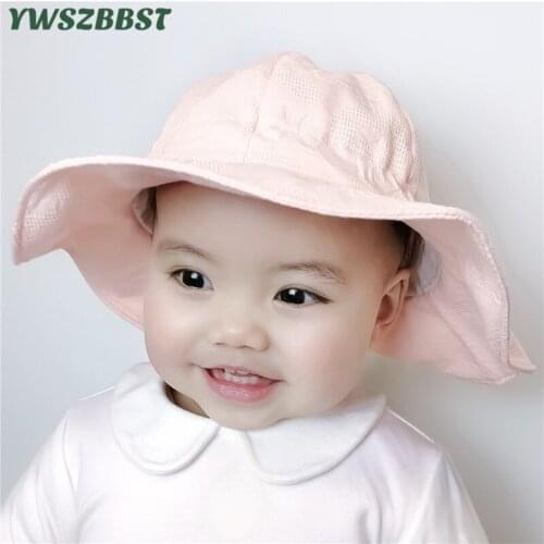 New Summer Outdoor Baby Girls Hat Lace Love Heart Soft Brim fisherman hat Baby Sun Hat Kids Sun Caps Toddler Sunscreen Cap