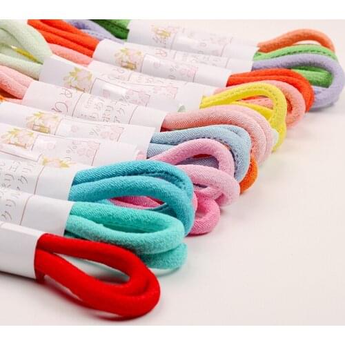 Solid 8 Mm Japanese Crepe Rope Knot Hair Ornament Round Rope Kimono Dress Tie Handmade Material Core-Spun Rope 90 Cm