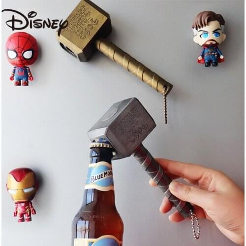 Disney Thors Hammer Bottle Opener Creative Personality Three-dimensional Refrigerator Magnet Bottle Opener Magnet