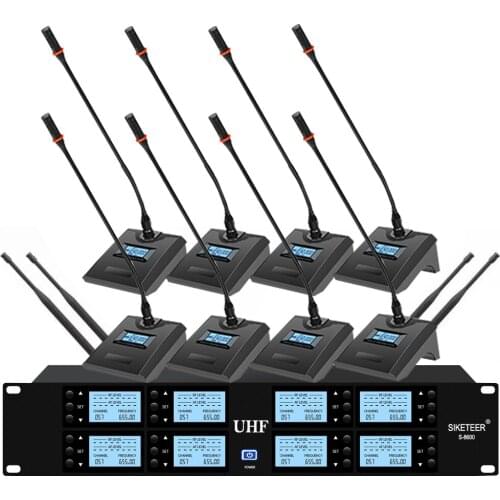 Professional UHF wireless microphone conference microphone condenser microphone for large and small conference room microphones