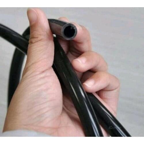 6mm 1/4" Inches Full Silicone Fuel Gasoline Oil Air Vacuum Hose Line Pipe Tube 1M Black Fuel Hose For Car Motorcycle Accessorie