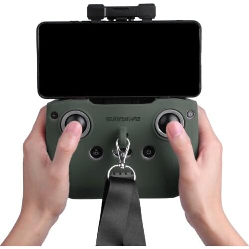 Silicone Protective Cover with Strap For DJI Mini 2 / Mavic Air 2 Remote Controller Protective Sleeve Protector Shell